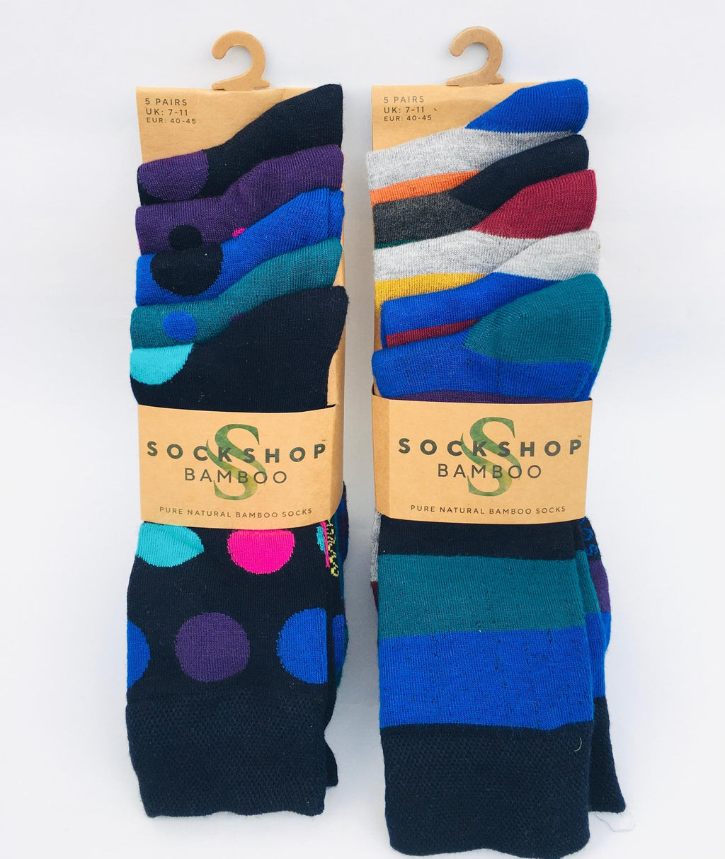 Sockshop Bamboo 5 Pairs of Socks Size; UK 7-11