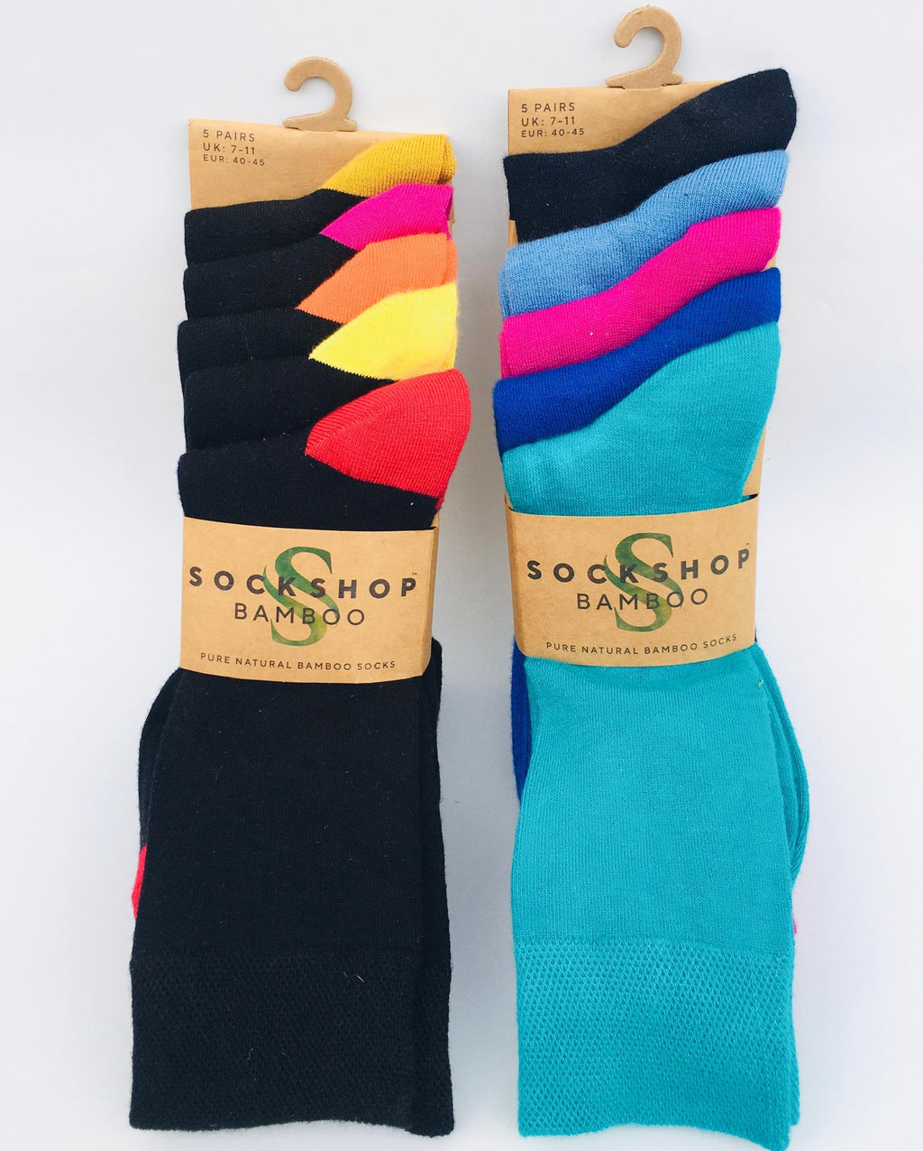 Sockshop Bamboo 5 Pairs of Socks Size; UK 7-11