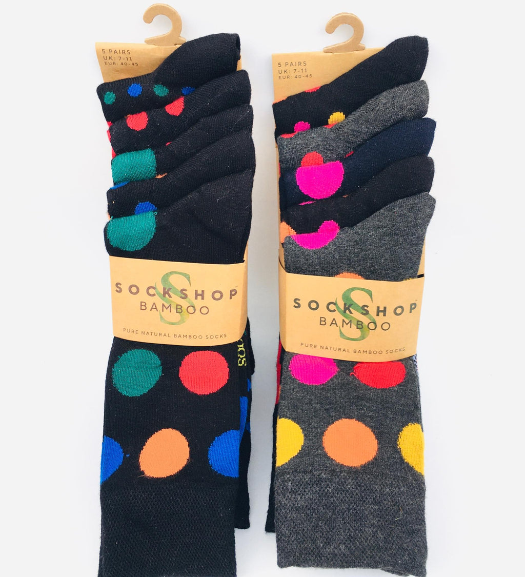 Sockshop Bamboo 5 Pairs of Socks Size; UK 7-11