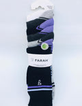 Farah Exceptionally Soft Bamboo  Everyday 5 Pairs of Socks Size; UK 7-11
