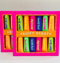 Fruity Beauty Hand Cream Collection 12 Pack featuring six different fruit scents