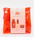 The Beauty Crop Oui Cherie Mini Hydrating Body & Fragrance Gift Set, a three-piece set featuring a mini body wash, hair and body mist, and body cream