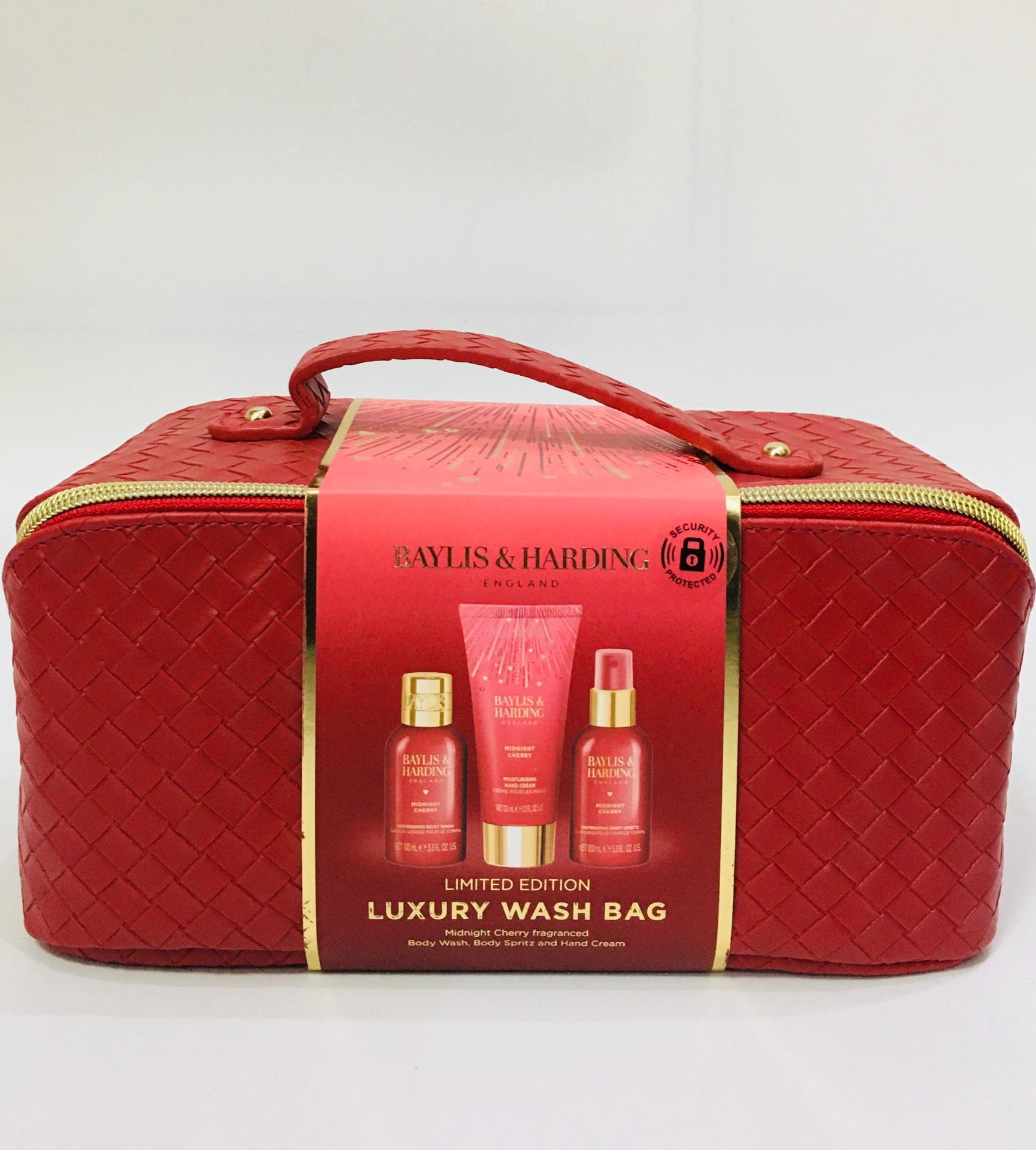 Baylis and Harding Midnight Cherry Luxury Wash Bag Set