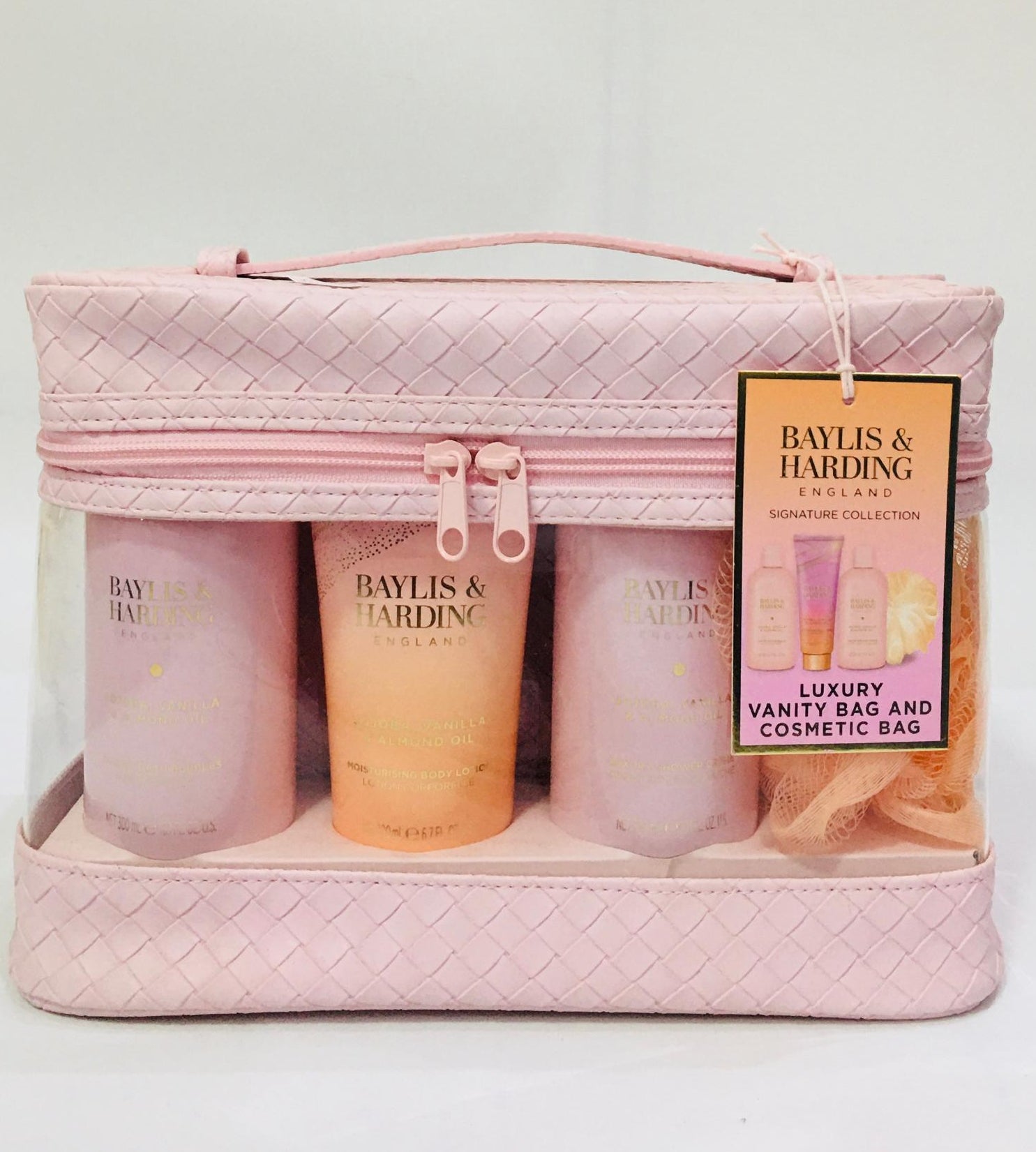Baylis and Harding Jojoba, Vanilla & Almond Luxury Vanity Bag and Cosmetic Bag