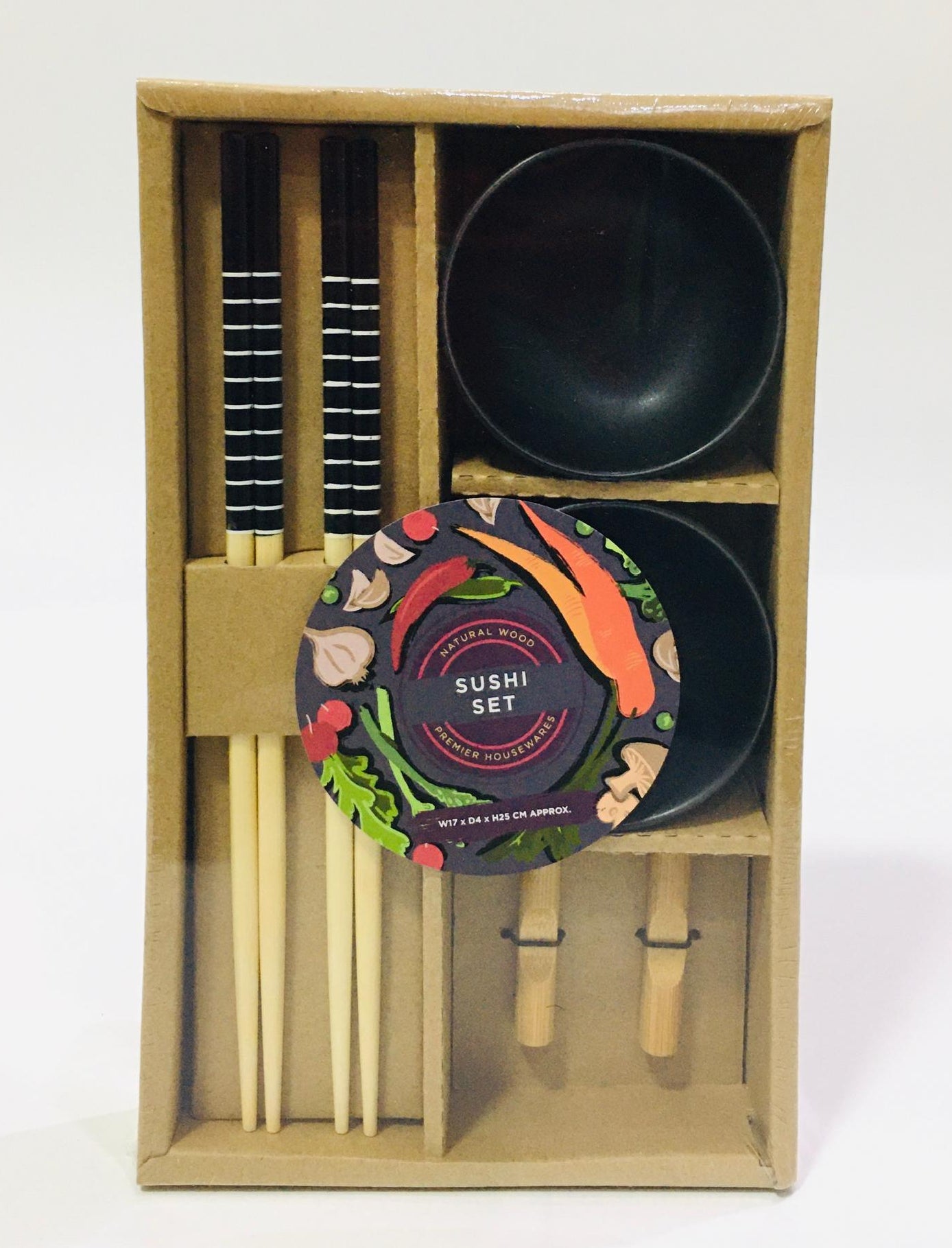 Natural Wood Sushi Set