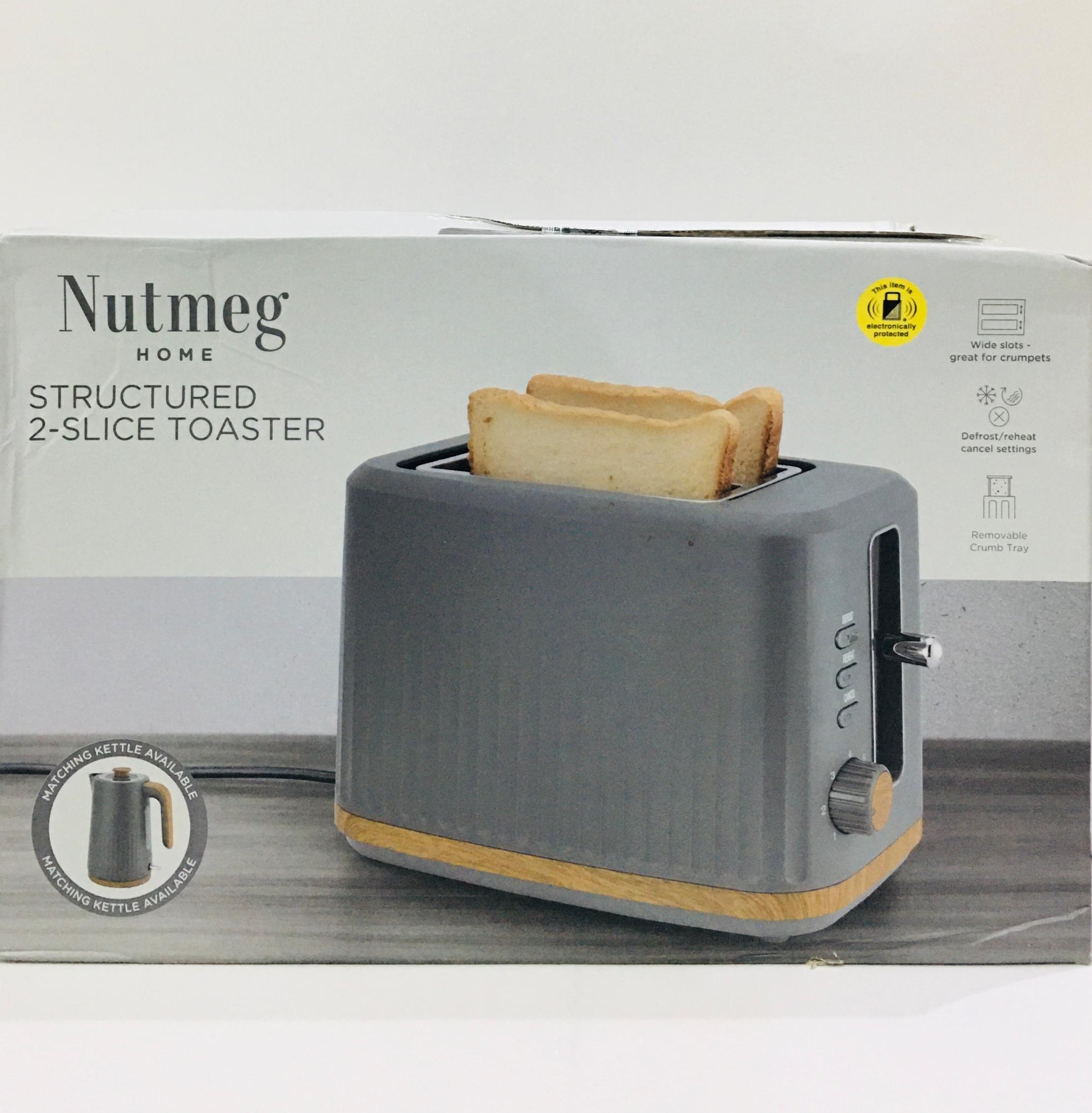 Nutmeg Home 2-Slice Toaster.