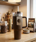 Hydrate double wall drinking tumbler brown