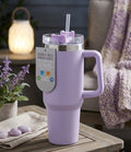 Double wall drinking tumbler purple