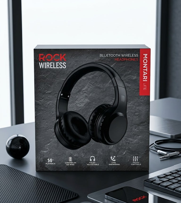 Rock Wireless Bluetooth wireless headphones