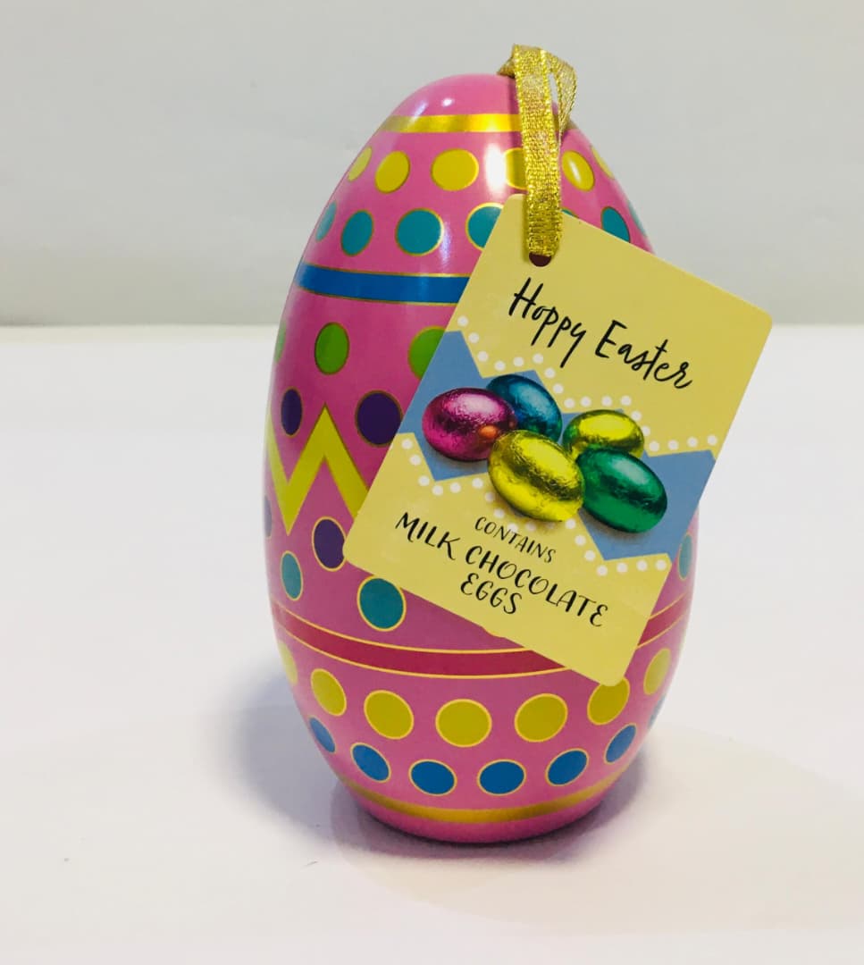 HAPPY EASTER WITH MILK CHOCOLATE EGGS