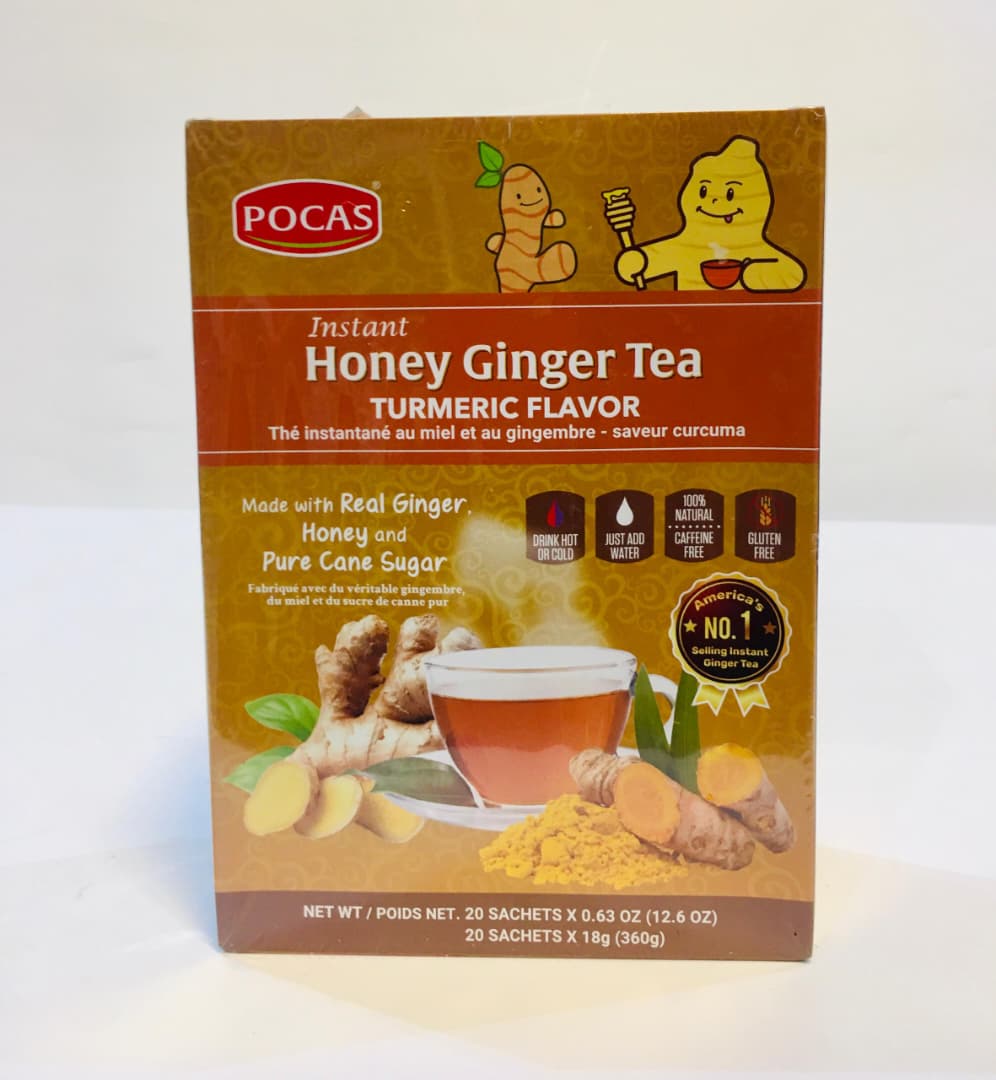 POCAS HONEY GINGER TEA, TURMERIC FFLAVOUR