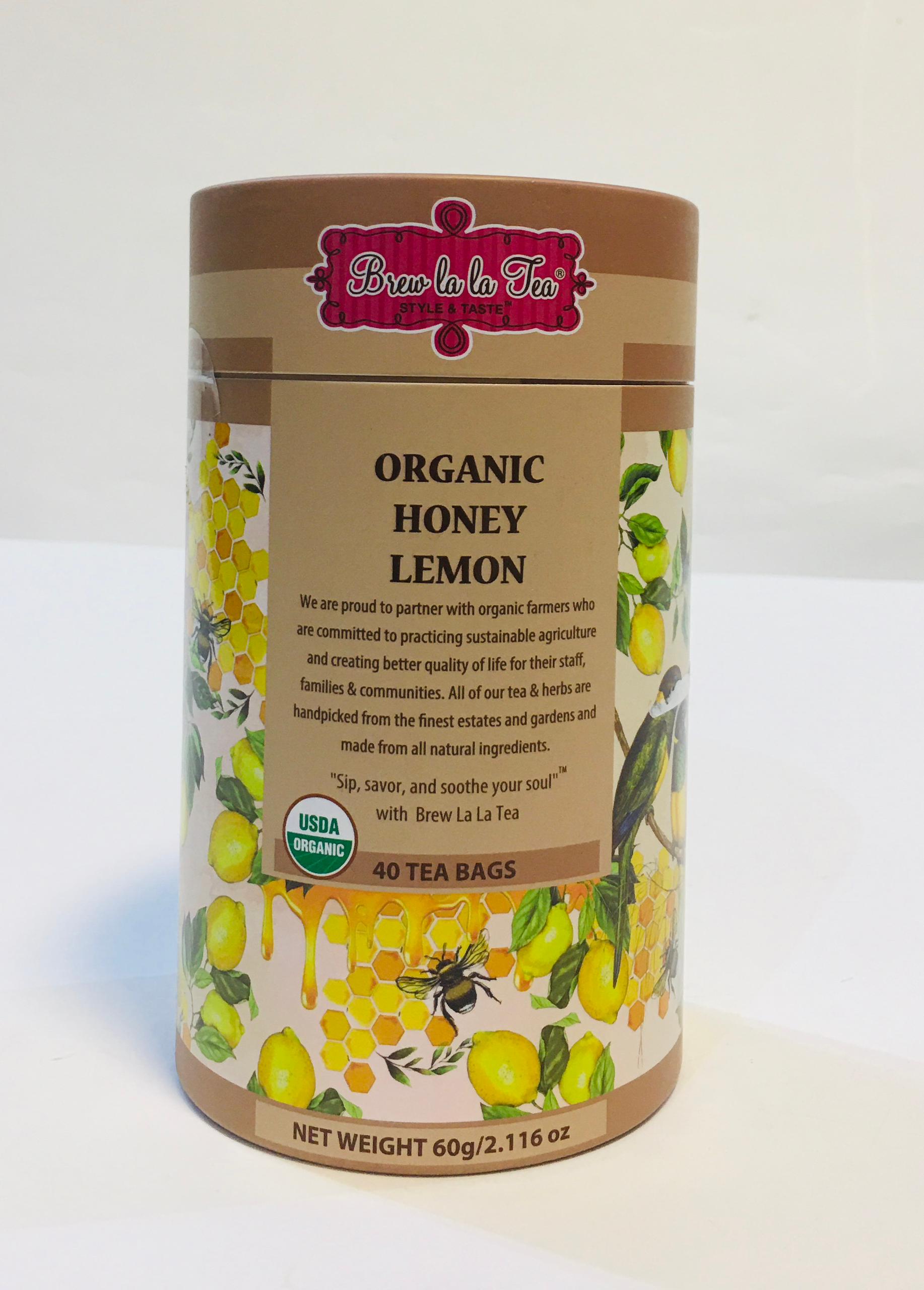 BREW LA LA TEA ORGANIC HONEY LEMON 60G