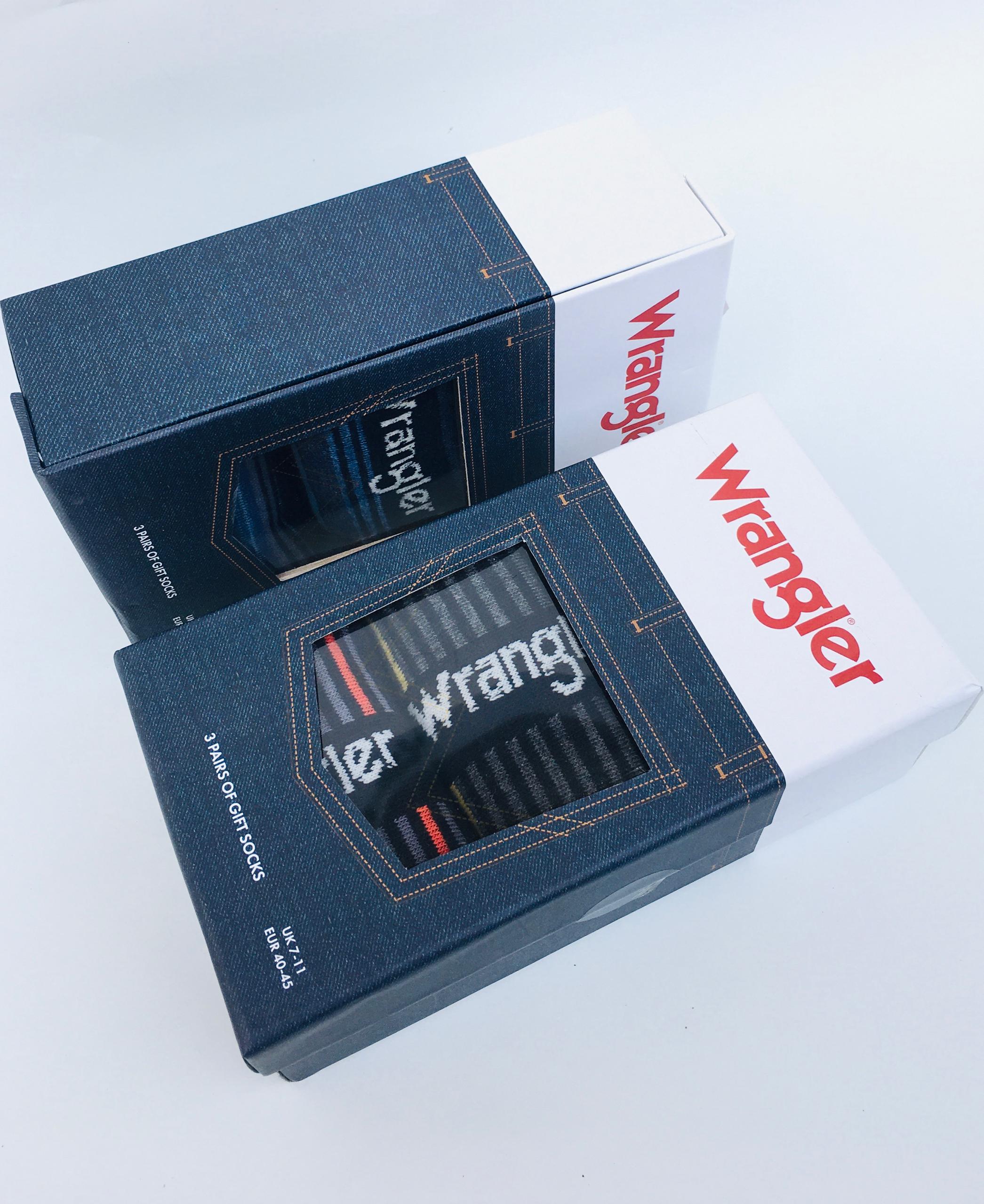 Wrangler 3 Pairs of Gift Socks Size: UK 7-11