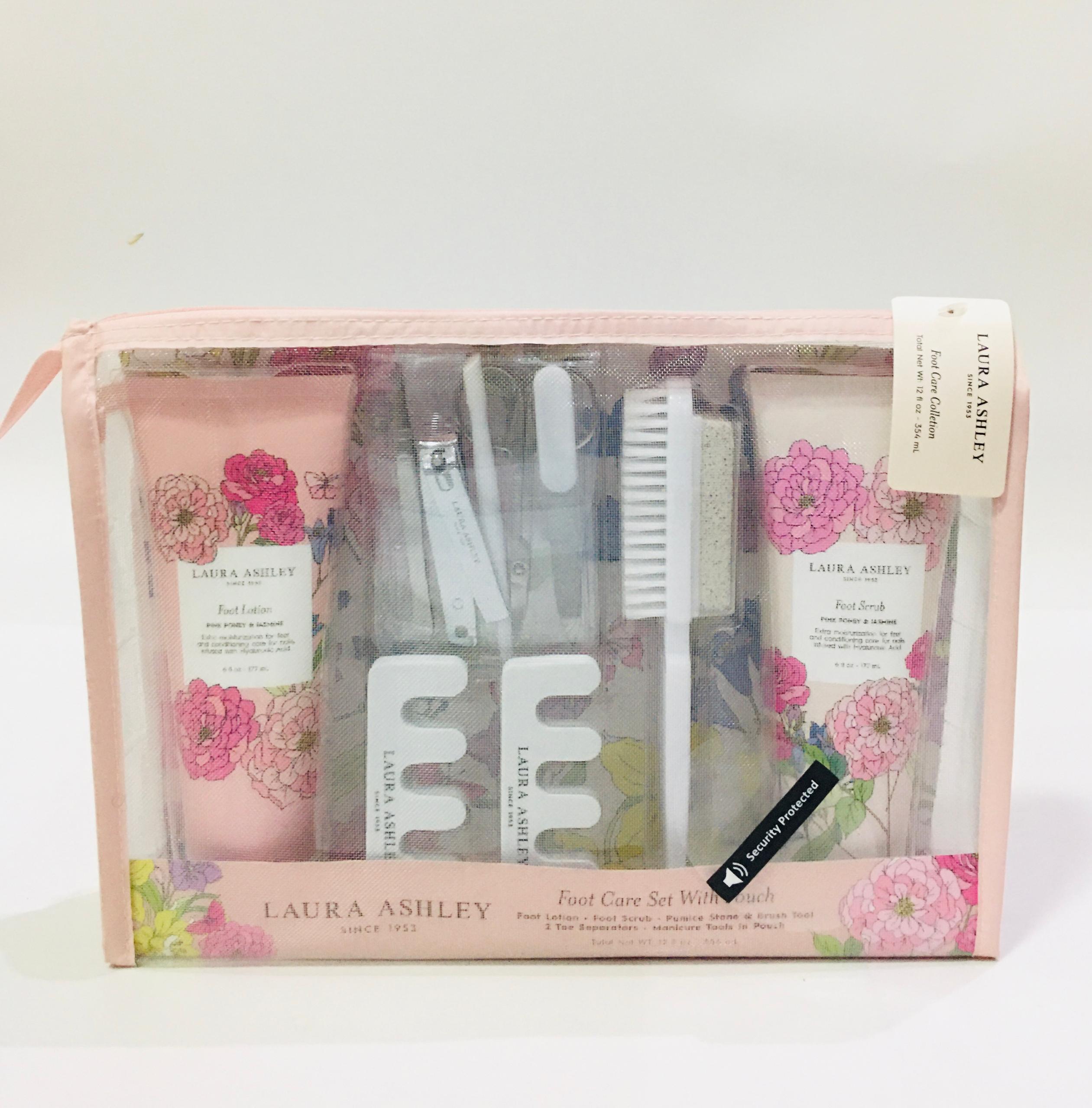Laura Ashley 10 Piece Foot Care Set With Pouch