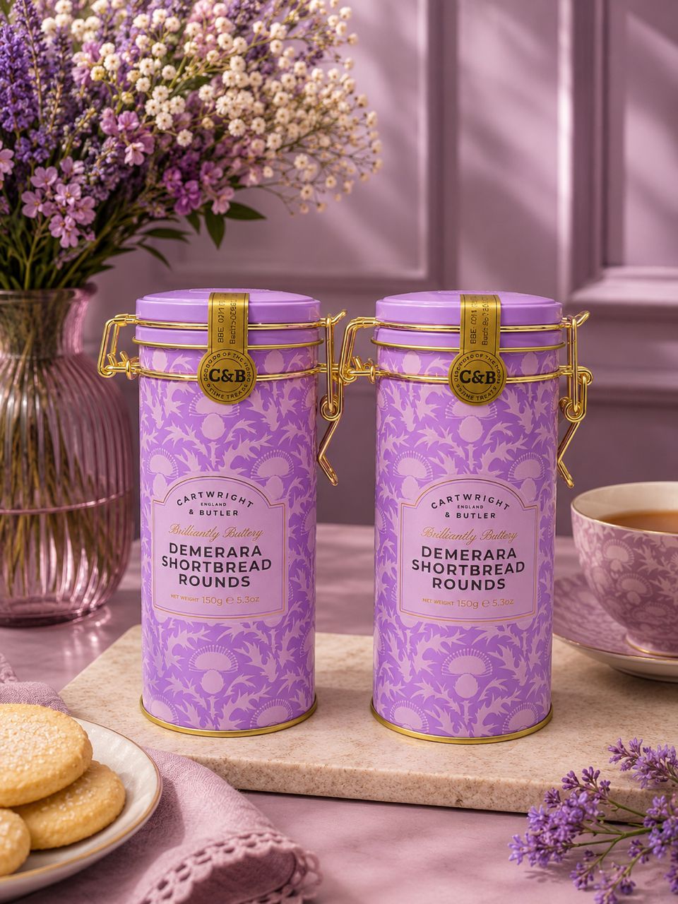 CARTWRIGHT AND BUTLER BRILLIANTLY BUTTERY DEMERARA SHORTBREAD ROUNDS