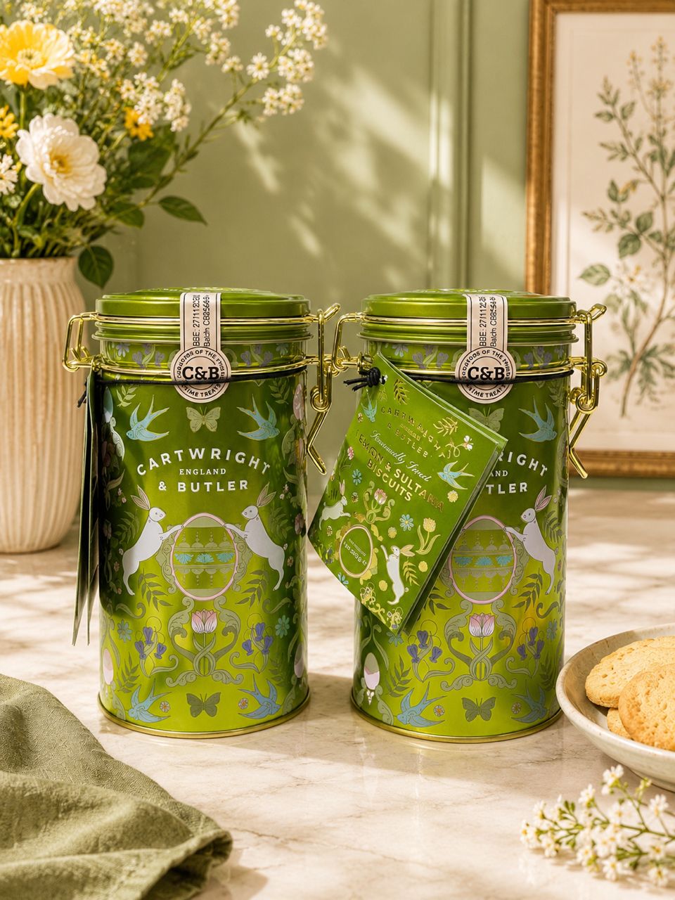CARTWRIGHT & BUTLER SEASONALLY SWEET LEMON & SULTANA BISCUITS