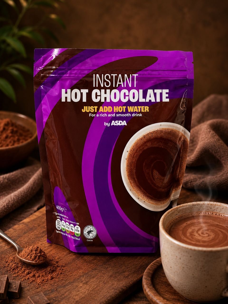 Instant hot chocolate