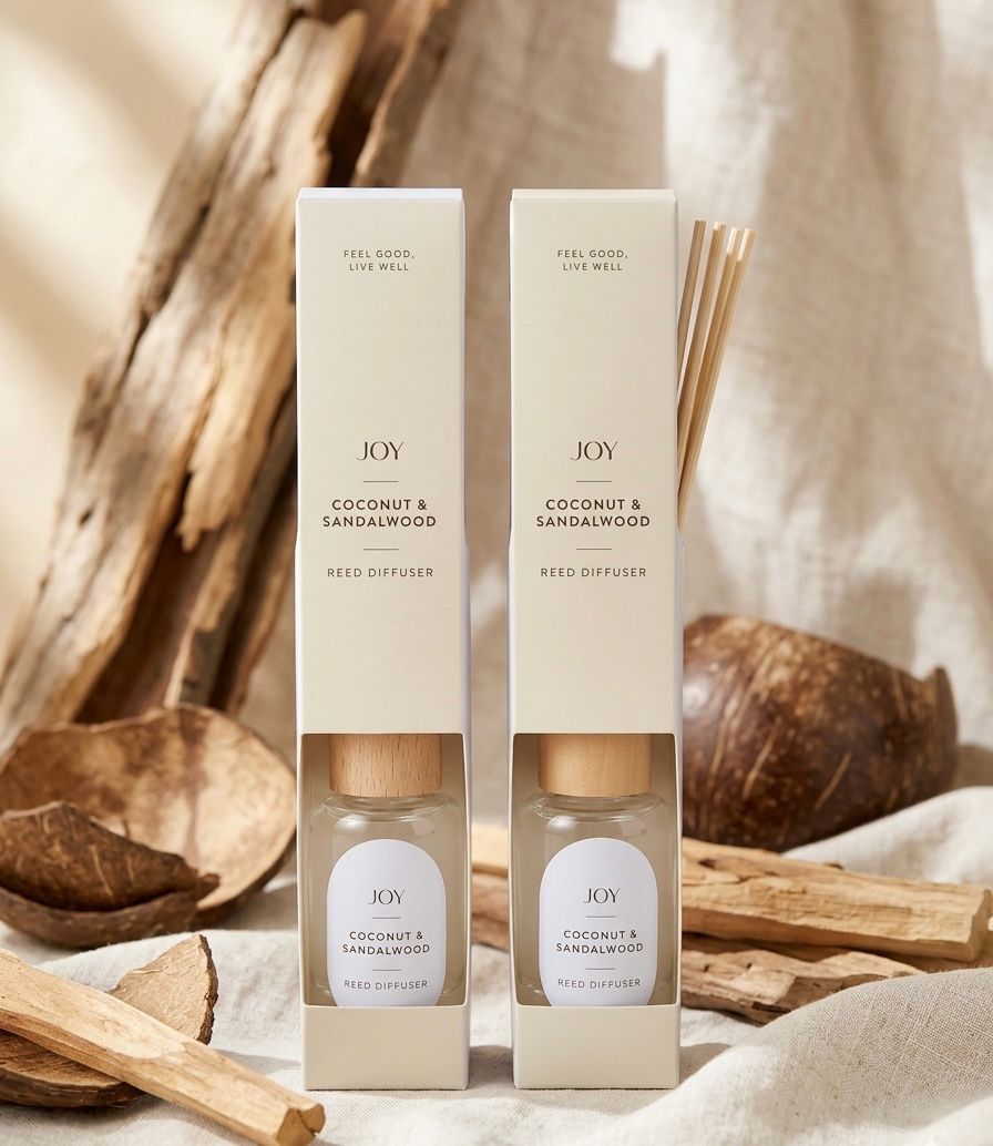 Joy coconut & sandalwood reed diffuser
