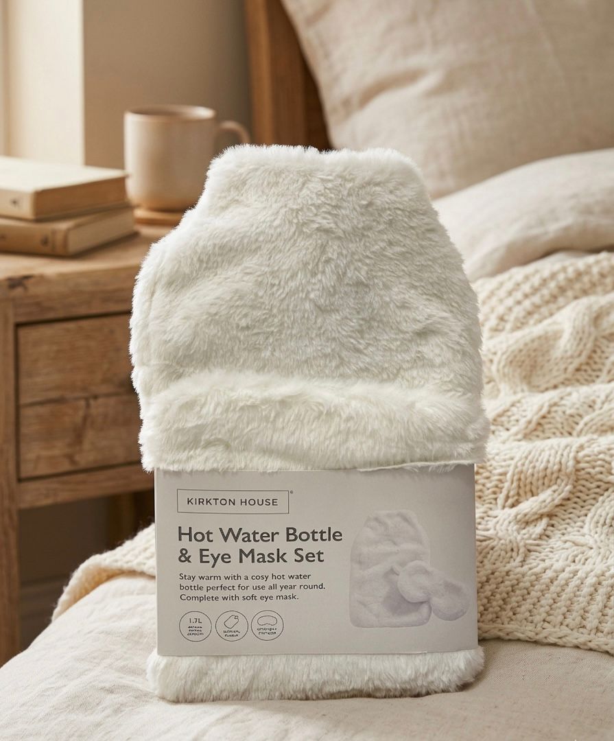 Kirkton house hot water bottle & eye mask