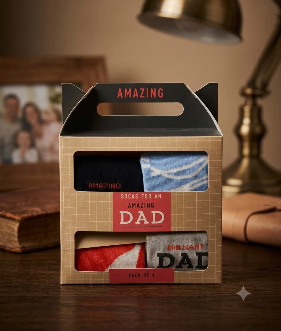 Socks for an amazing dad pack of 4