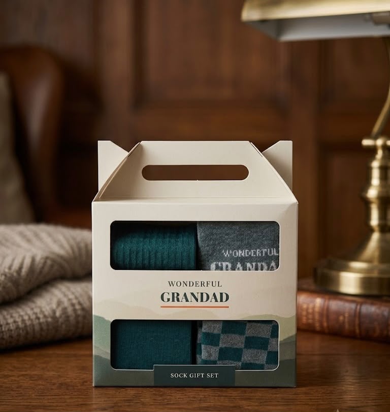 Wonderful grandad socks gift set