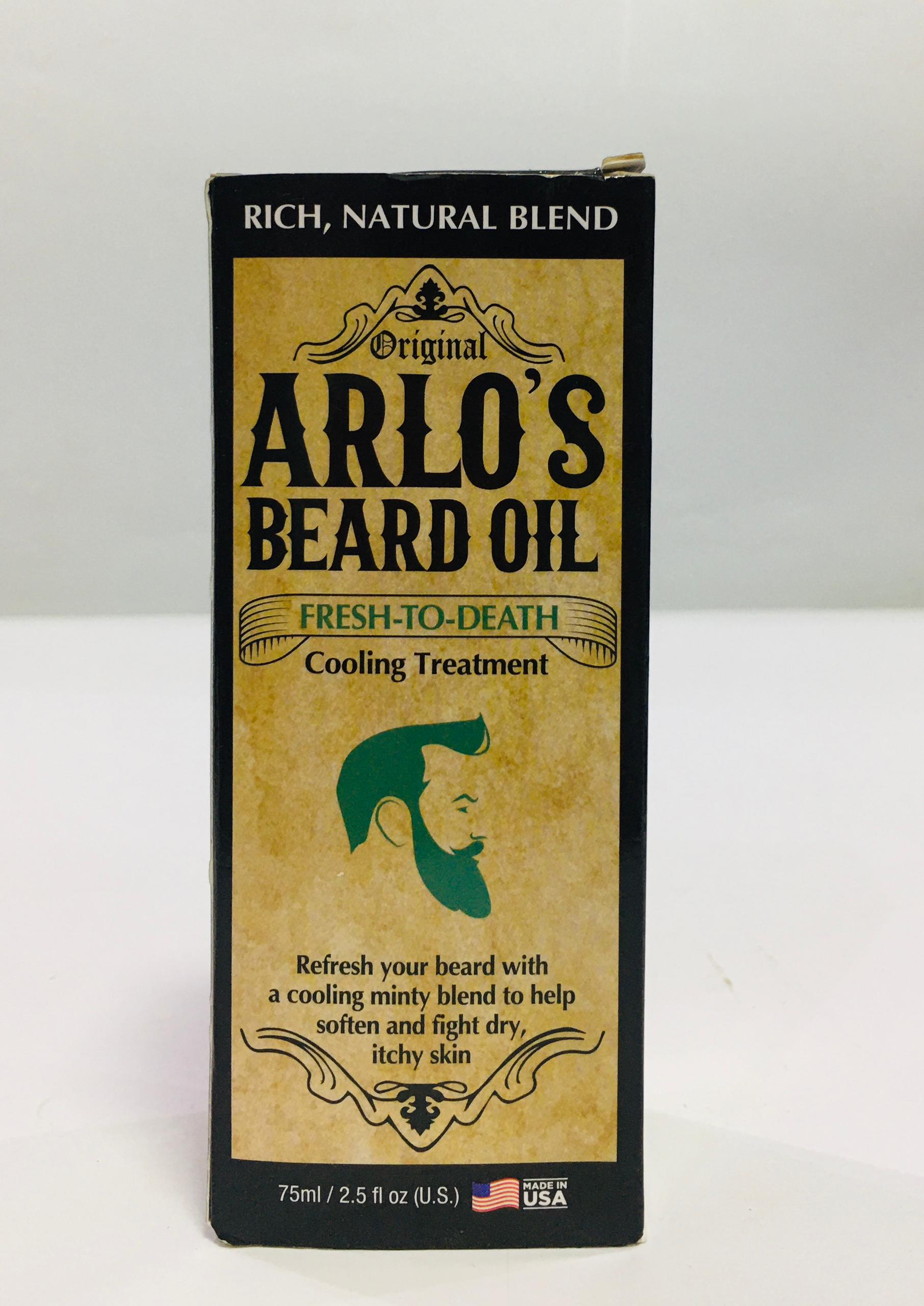 Arlo's beard oil fresh-to-death