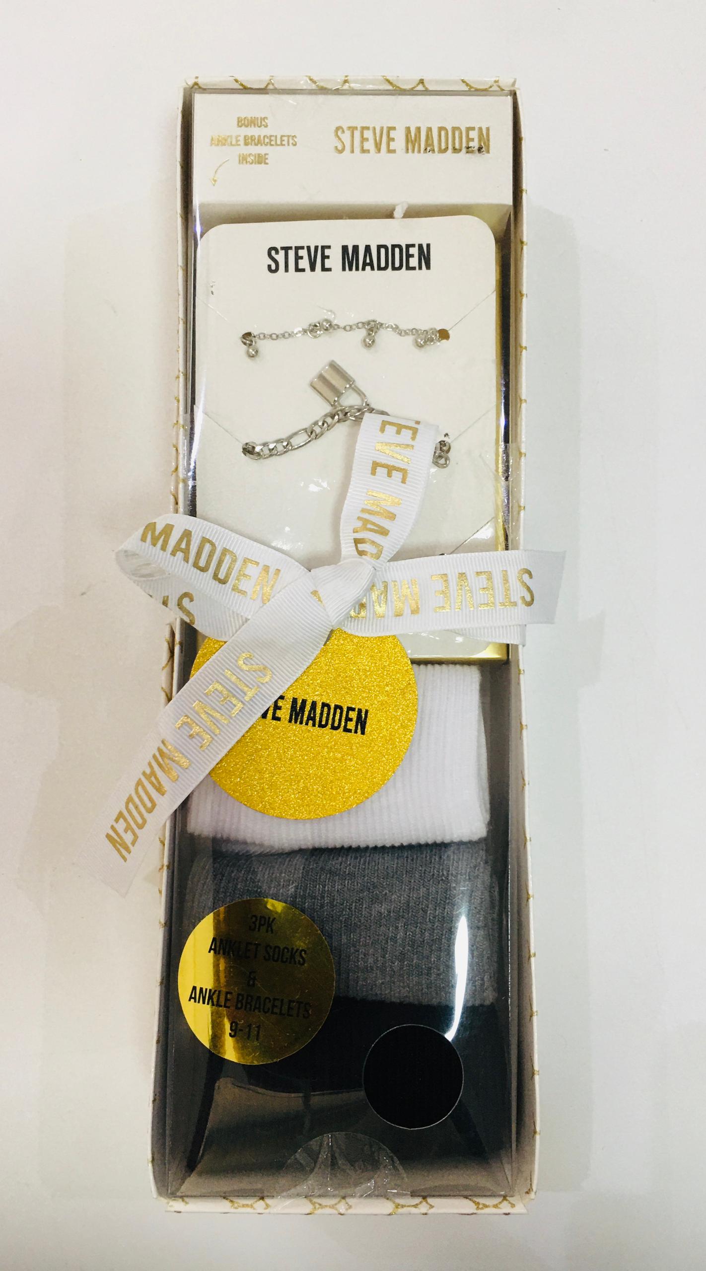 Steve madden 3pk anklet and ankle bracelets