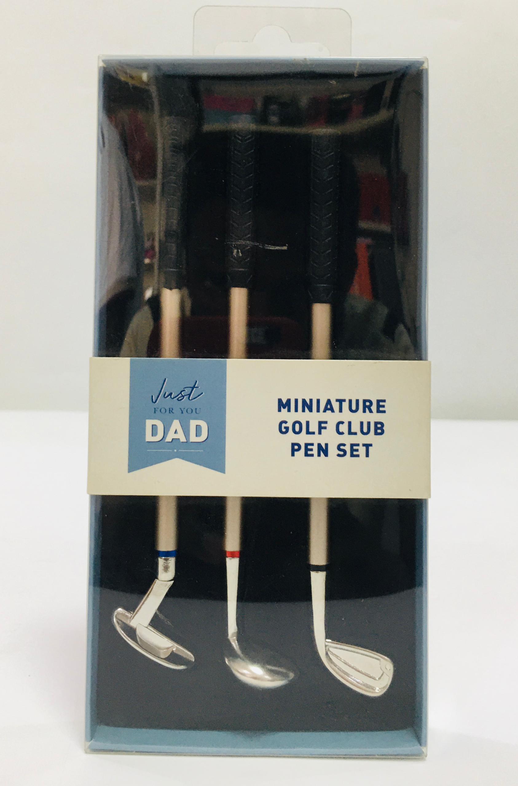 Miniature golf club pen set