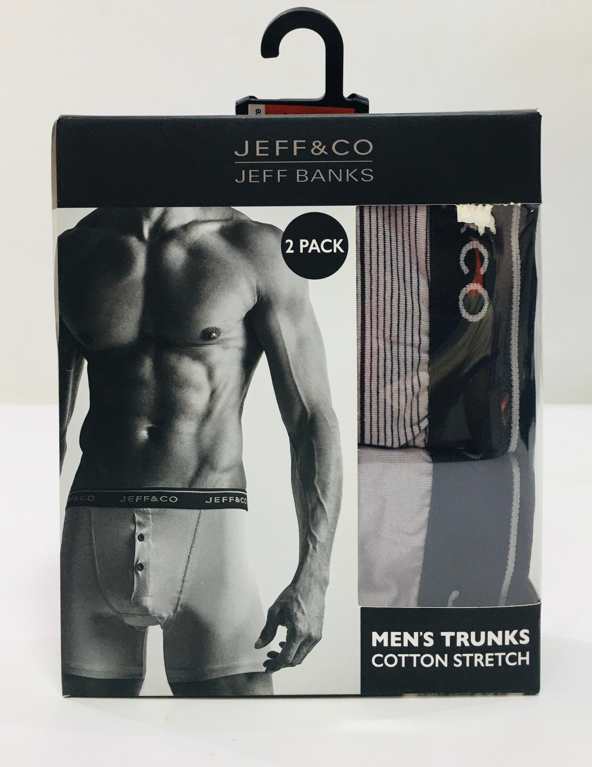 JEFF & CO 2 PACK MEN'S TRUNKS