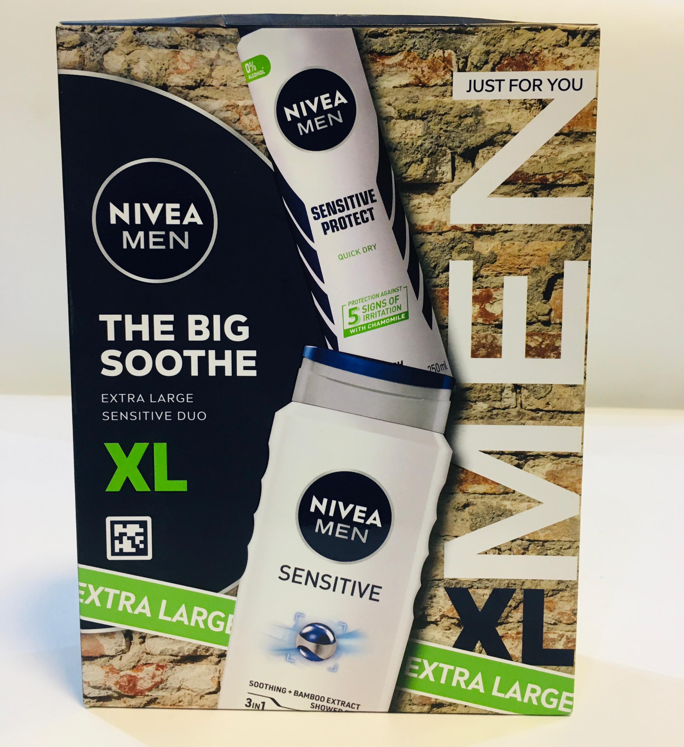 NIVEA MEN THE BIG SOOTHE EXTRA LARGE SENSITIVE DUO