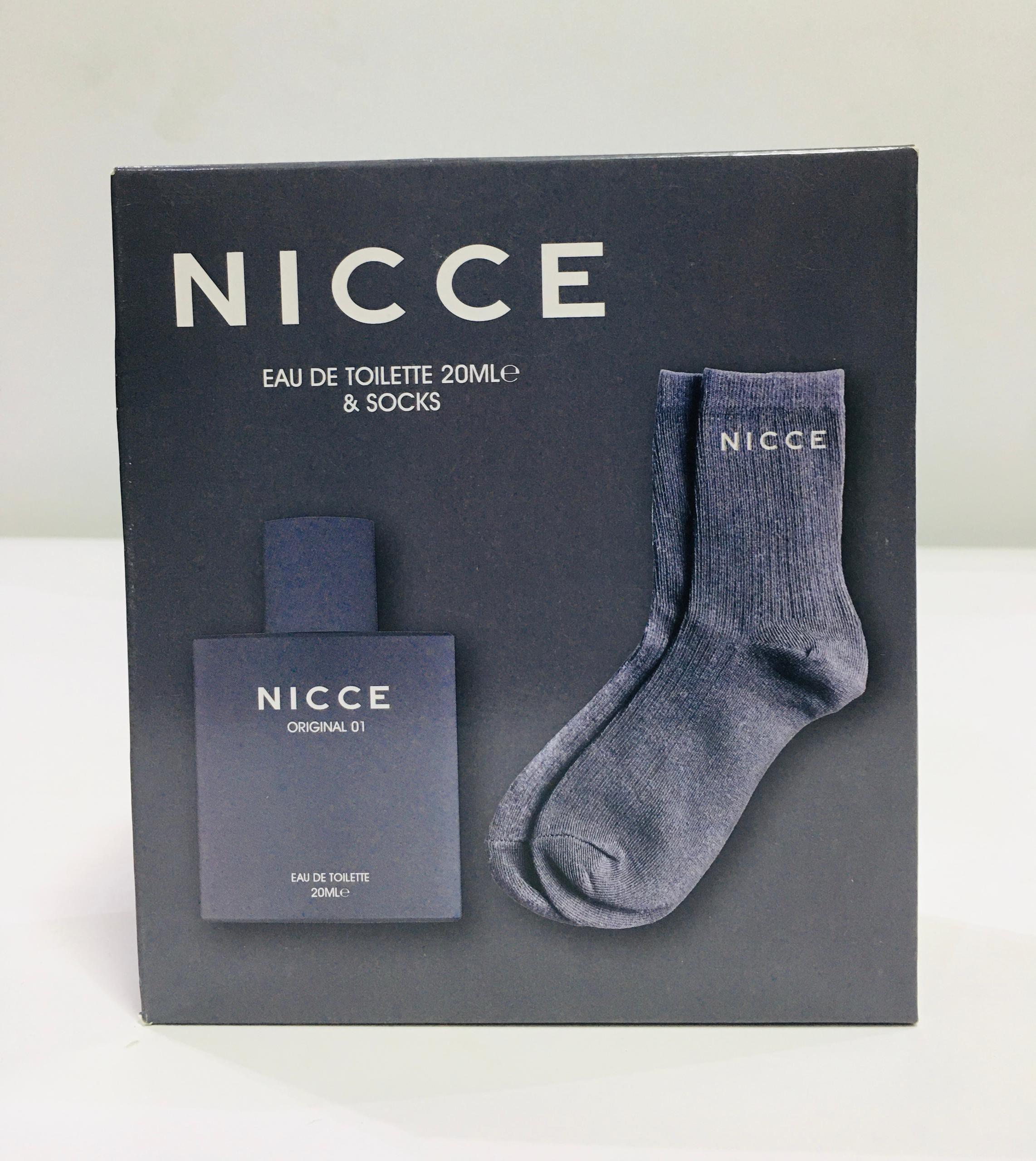 NICCE EAU DE TOILETTE 20MLE & SOCKS