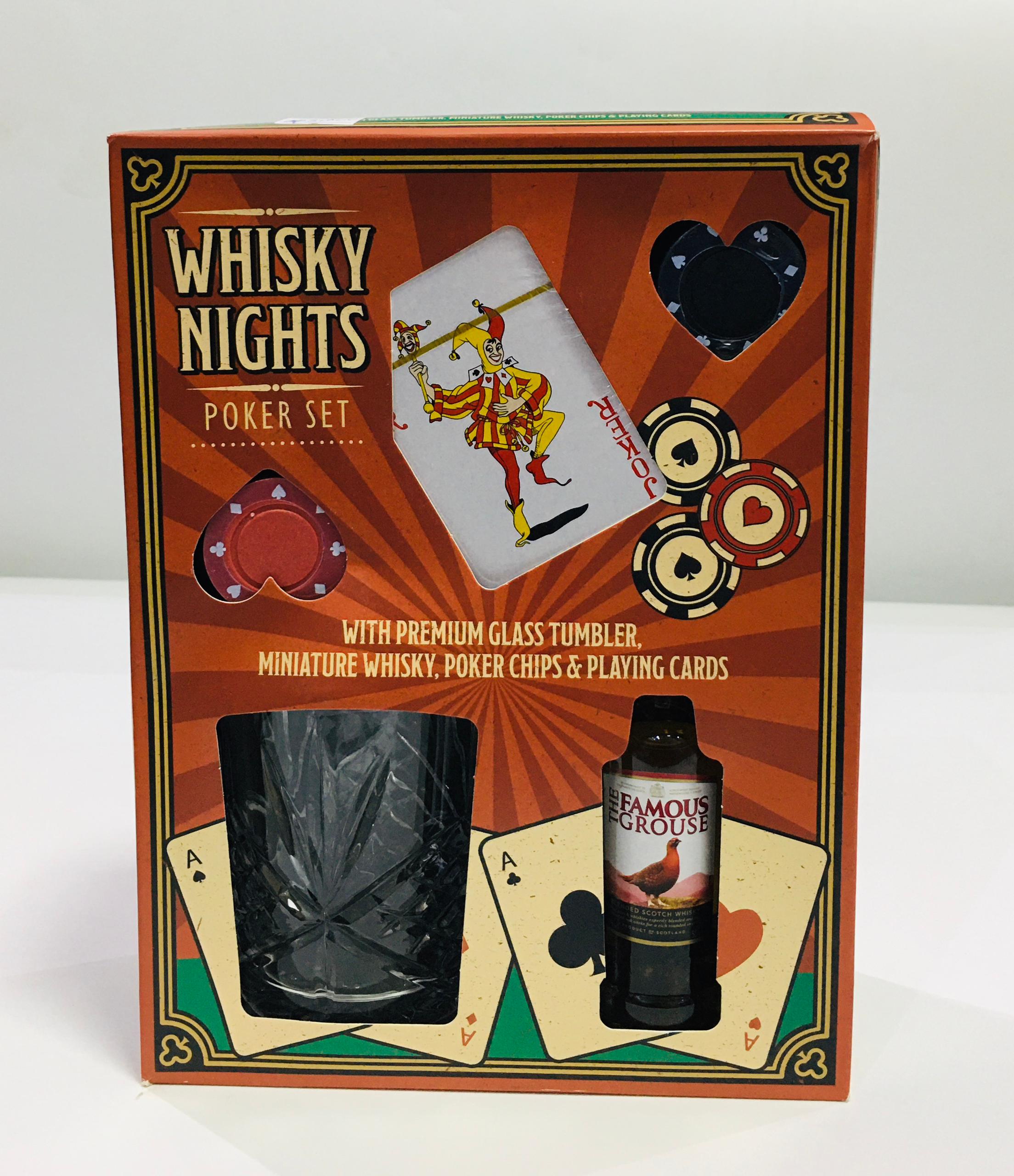 WHISKY NIGHT POKER SET