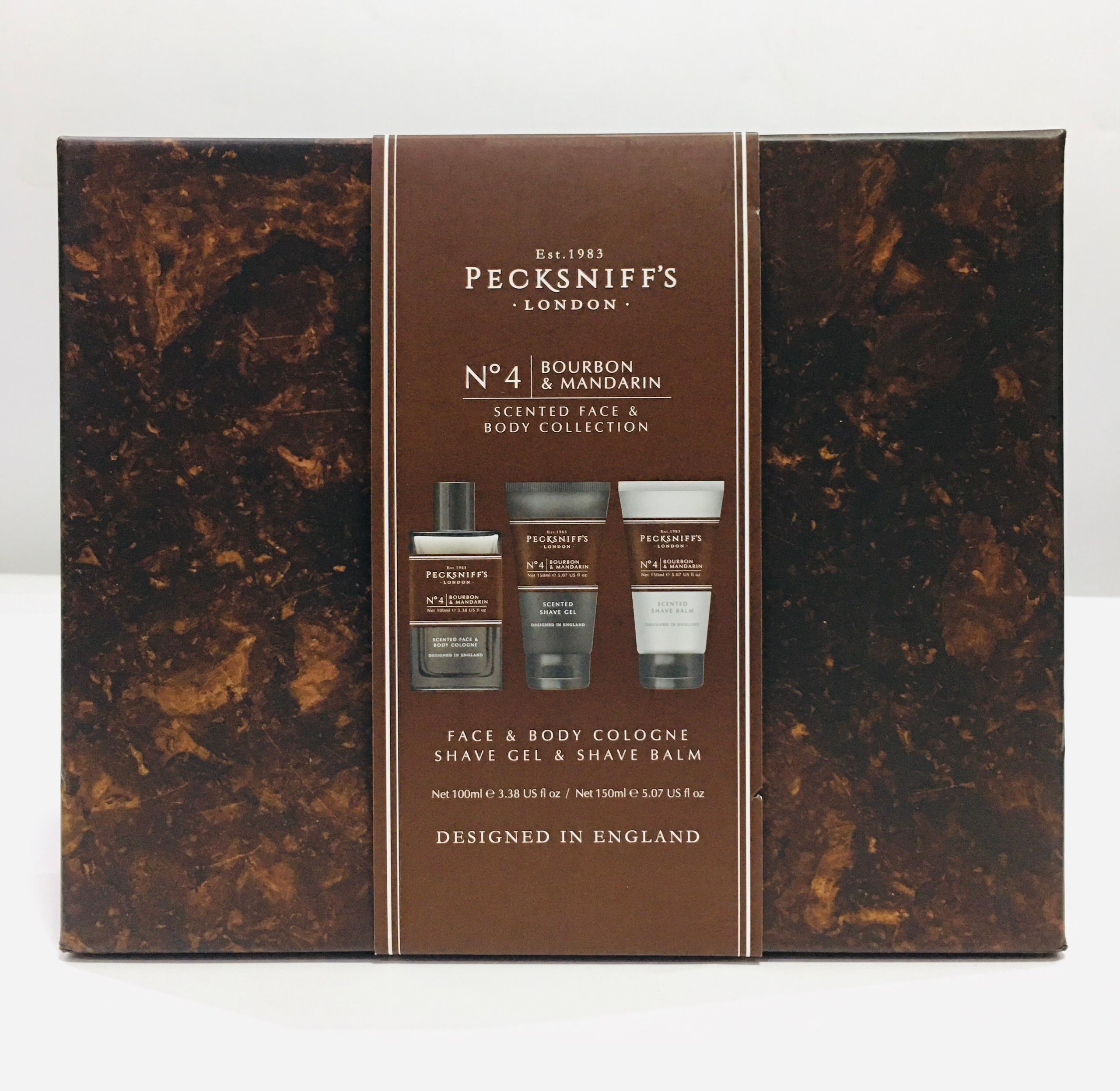 PECKSNIFF'S BOURBON & MANDARIN SCENTED FACE AND BODY COLLECTION