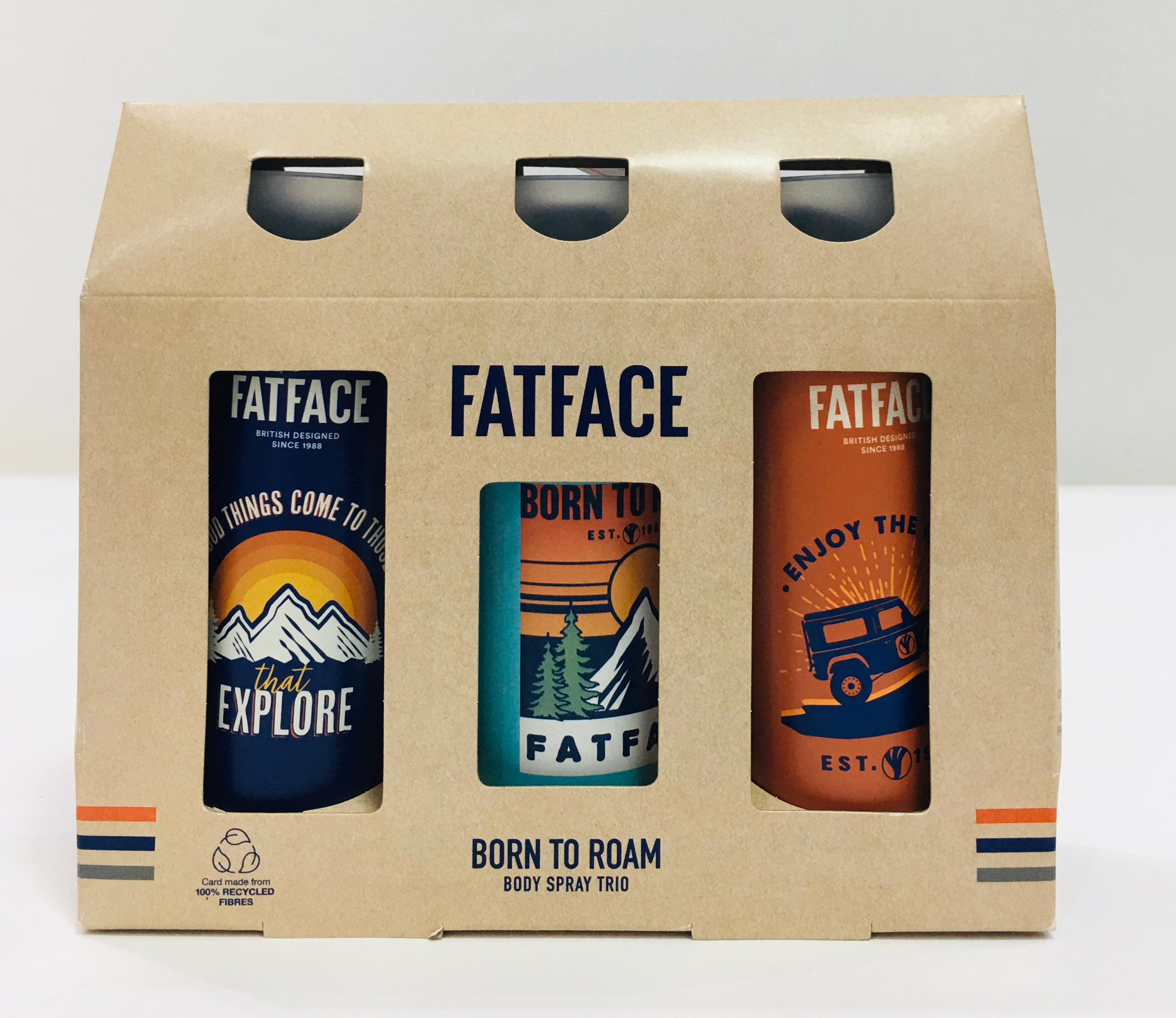 FATFACE BORN TO ROAM BODY SPRAY TRIO