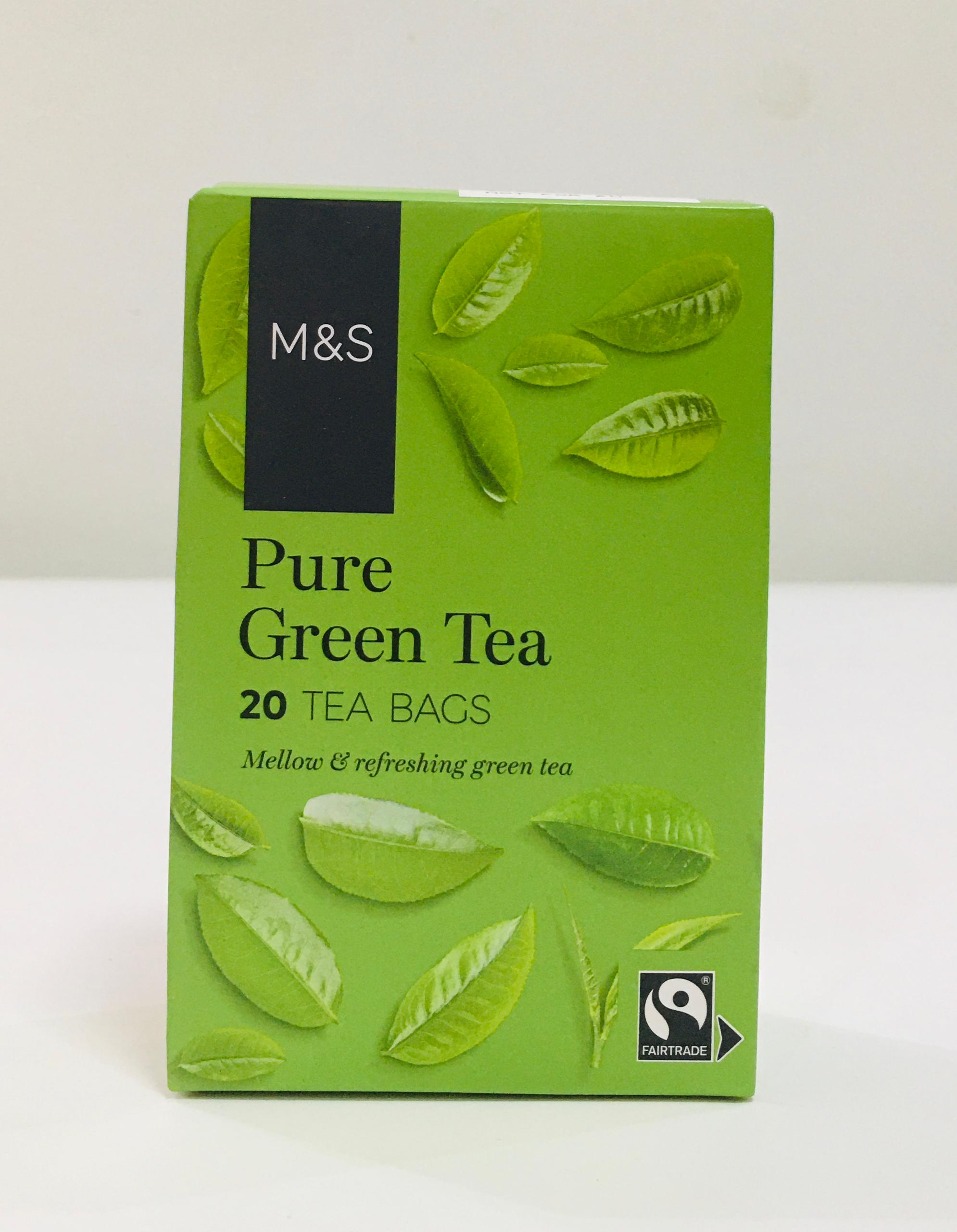 M&S PURE GREEN TEA TEABAGS