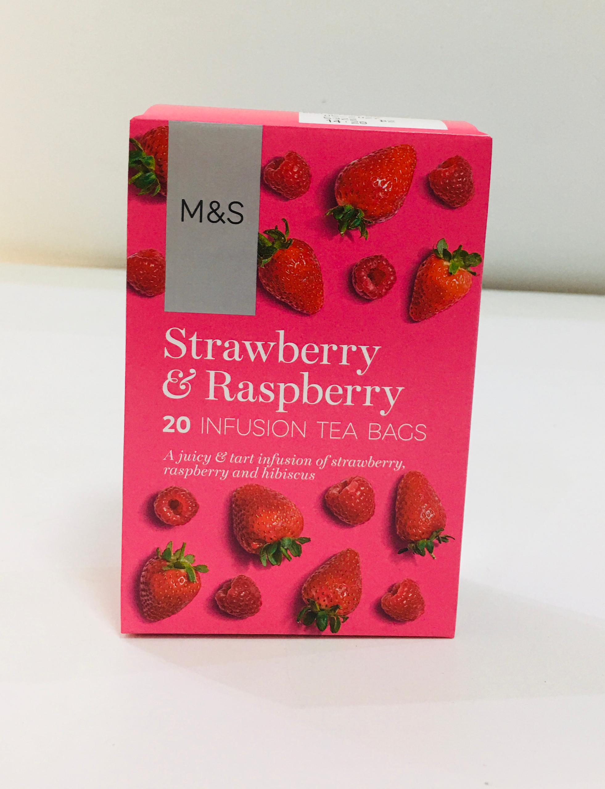 M&S STRAWBERRY & RASPBERRY INFUSION TEA BAGS
