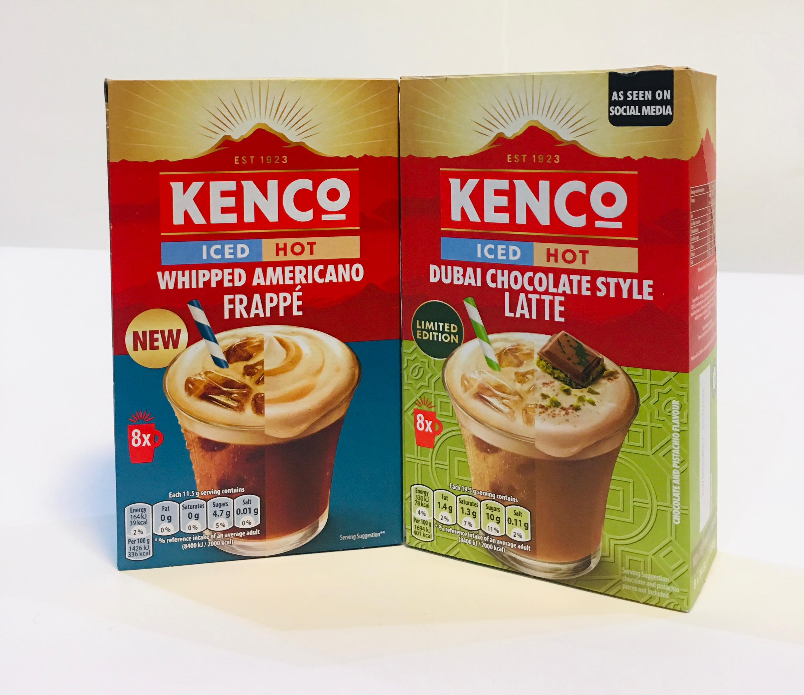 KENCO ICED HOT DUBAI CHOCOLATE STYLE LATTE 100G
